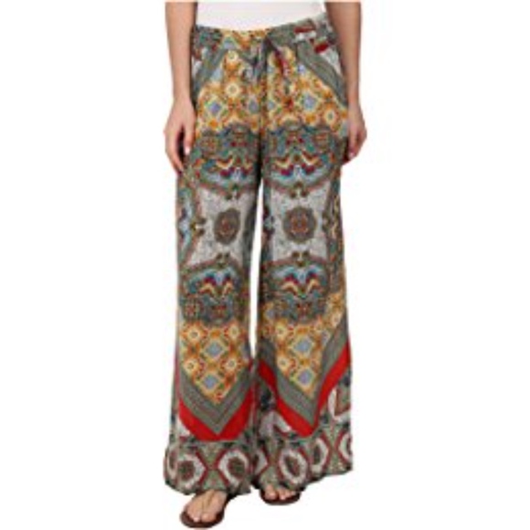 Tolani Pants - Silk wide leg pants